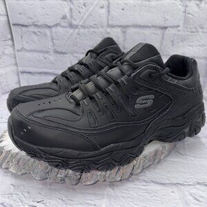 Skechers Mens Afterburn M. Fit Training Shoes Black Size 14 4E WIDE Sneakers